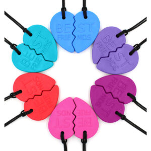 Set de Collares Masticables ARK Best Friends (mejores amigos) – Corazón dividido
