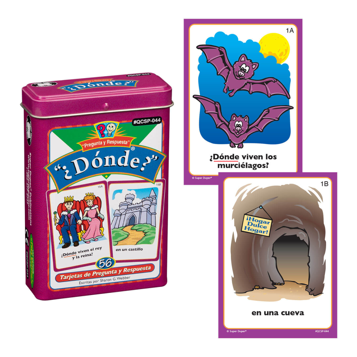 Tarjetas de Pregunta (¿Dónde?) Super Duper