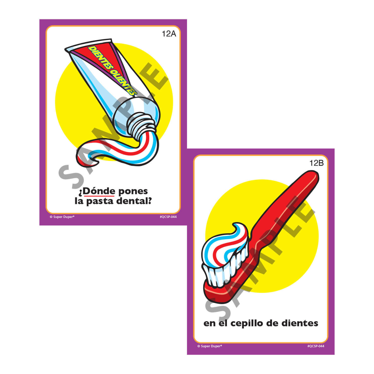 Tarjetas de Pregunta (¿Dónde?) Super Duper - Imagen 8