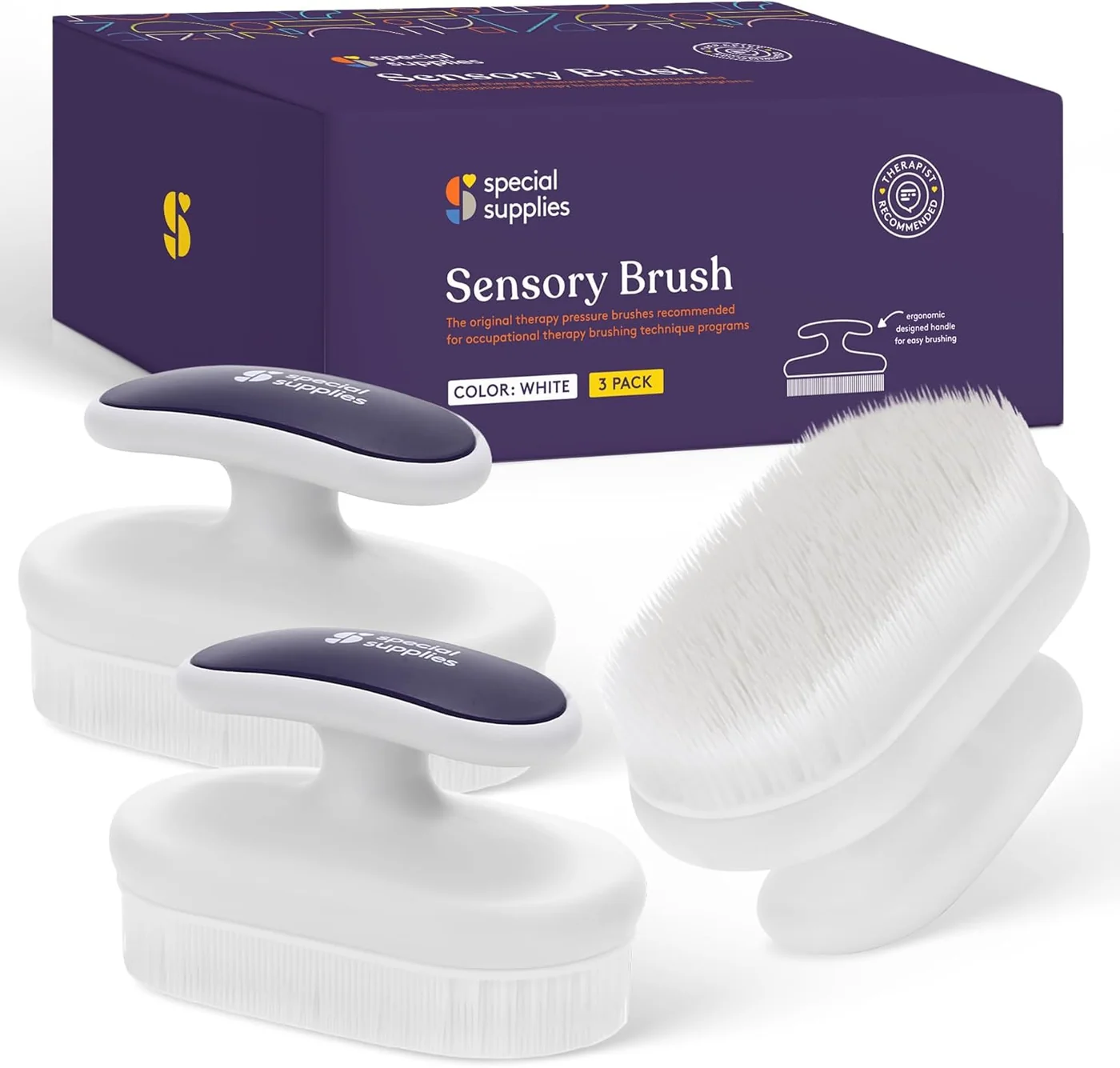 Cepillo sensorial Therapressure con mango – Special Supplies