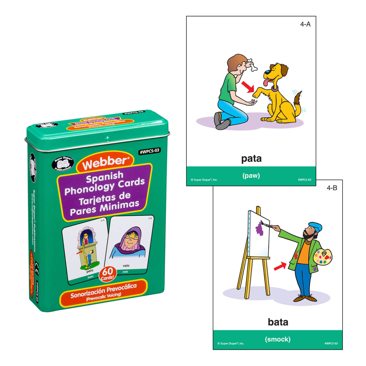 Webber Spanish Phonology Cards – Tarjetas de Fonología en Español - Imagen 9