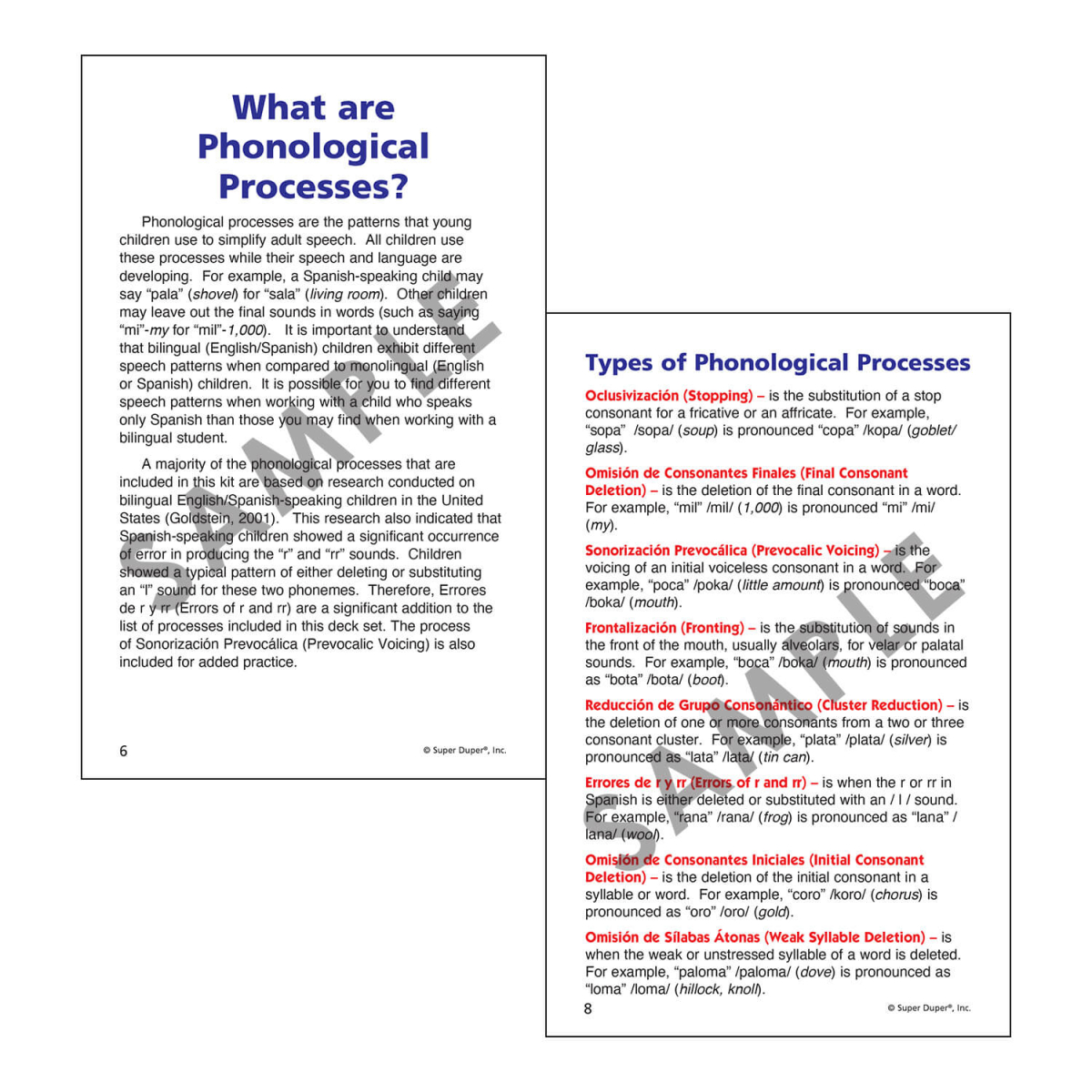 Webber Spanish Phonology Cards – Tarjetas de Fonología en Español - Imagen 4