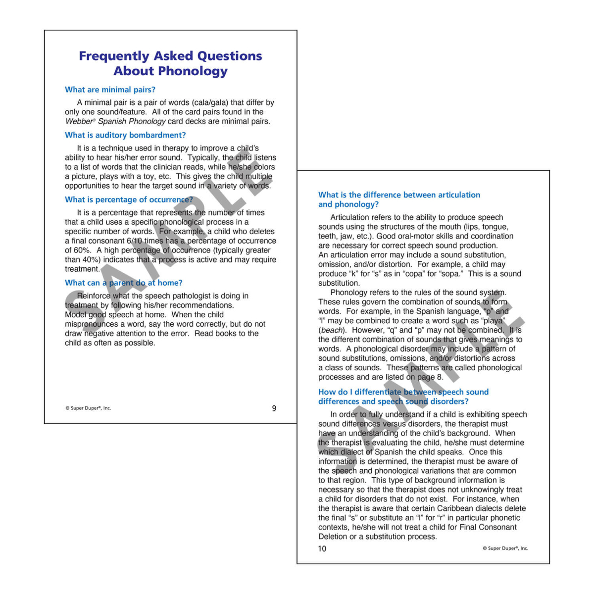 Webber Spanish Phonology Cards – Tarjetas de Fonología en Español - Imagen 5