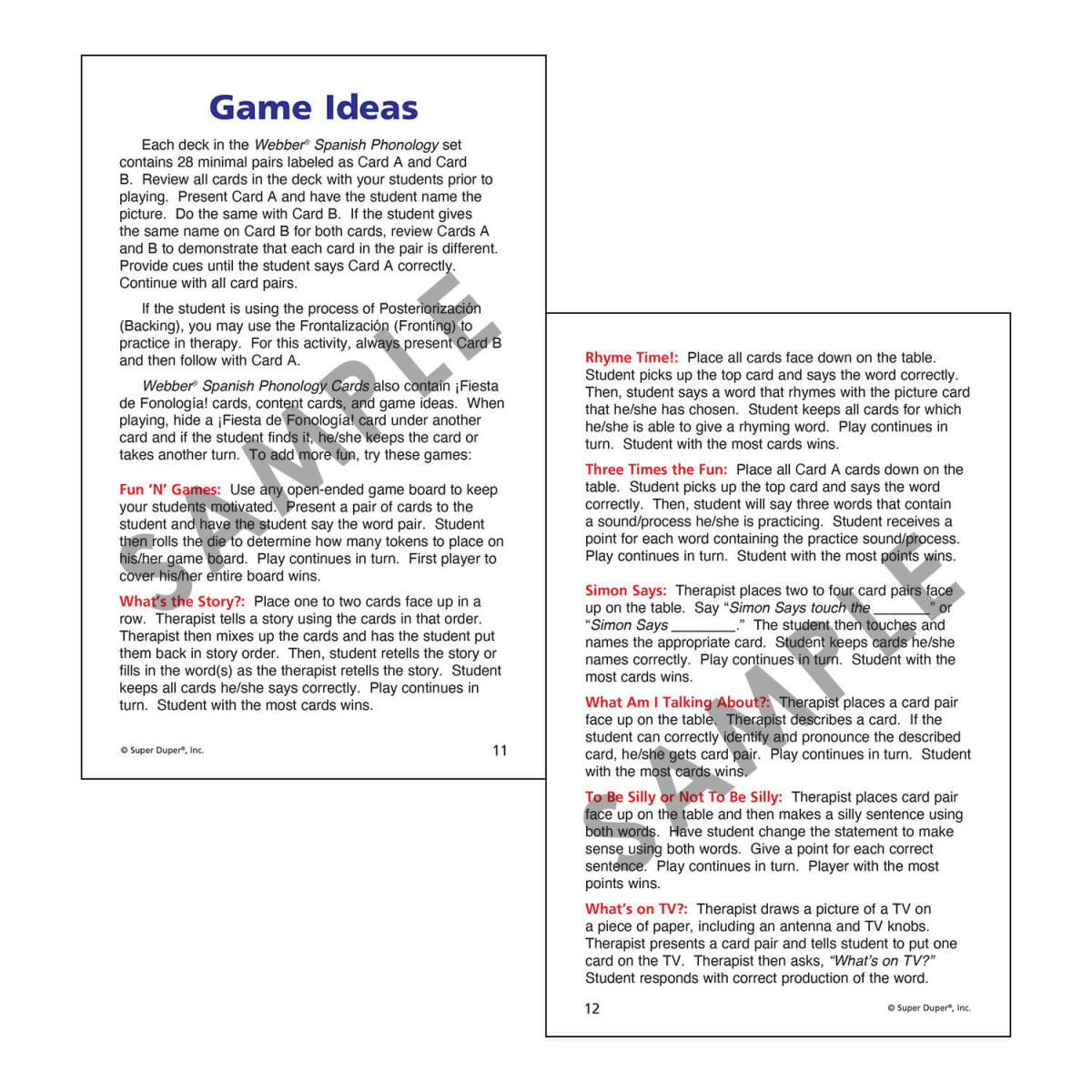 Webber Spanish Phonology Cards – Tarjetas de Fonología en Español - Imagen 6