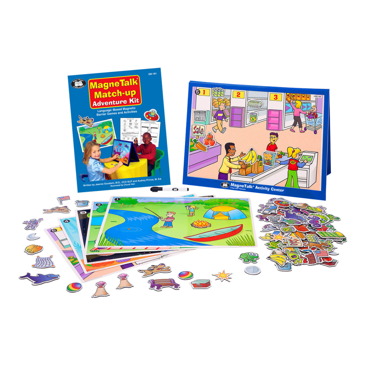 MagneTalk Match-Up Adventure Kit – Kit de Aventuras con Juegos Magnéticos de Barrera